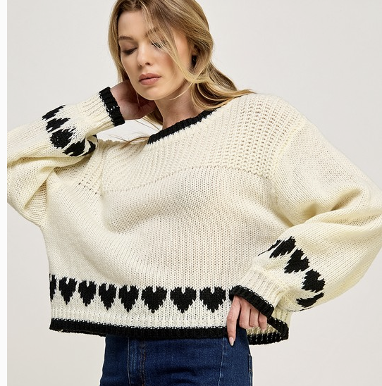 Hearts Sweater
